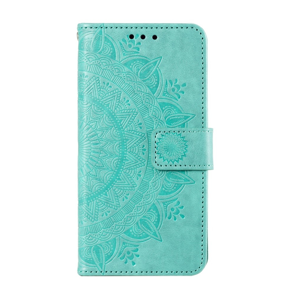 Mandala knížkové pouzdro na Xiaomi 15 Pro - modrozelené