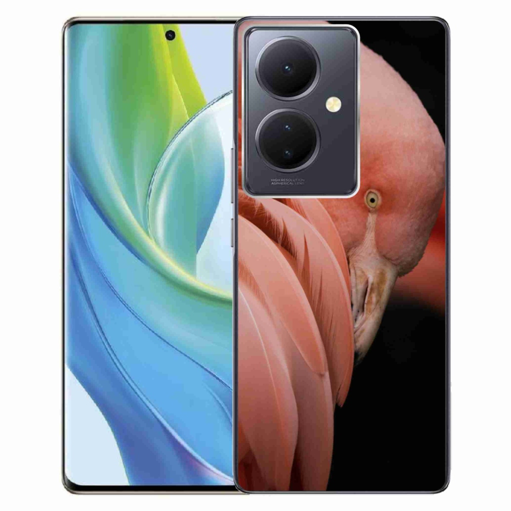 Gelový kryt mmCase na Vivo V29 Lite 5G - plameňák 3