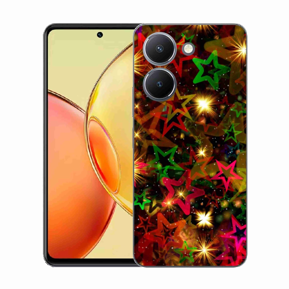 Gelový kryt mmCase na Vivo Y36 - barevné hvězdičky