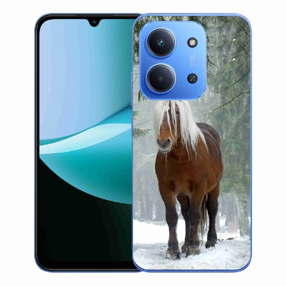 Gelový kryt mmCase na Xiaomi Redmi 15C 4G/5G (173mm) - kůň v lese