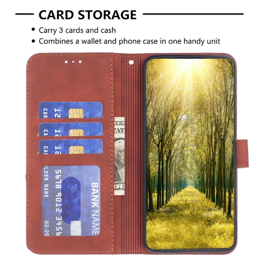 COLOR BNF knížkové pouzdro na Realme 14 5G - hnědé