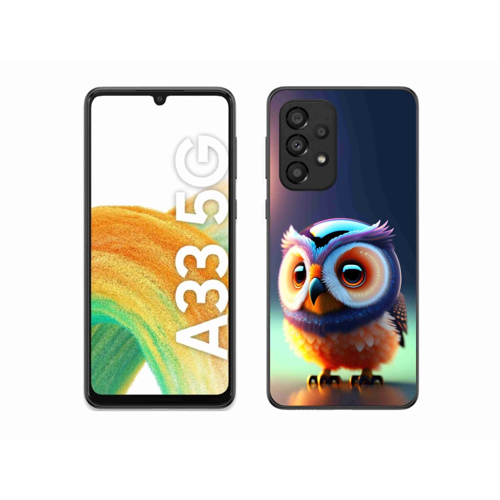 Gelový kryt mmCase na Samsung Galaxy A33 5G - sovička