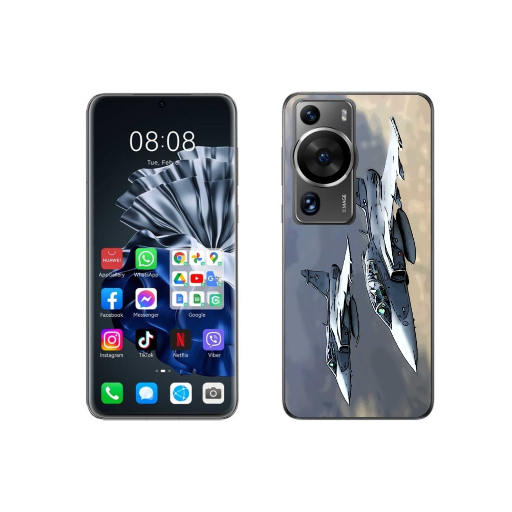 Gelový kryt mmCase na Huawei P60 Pro - stíhačky