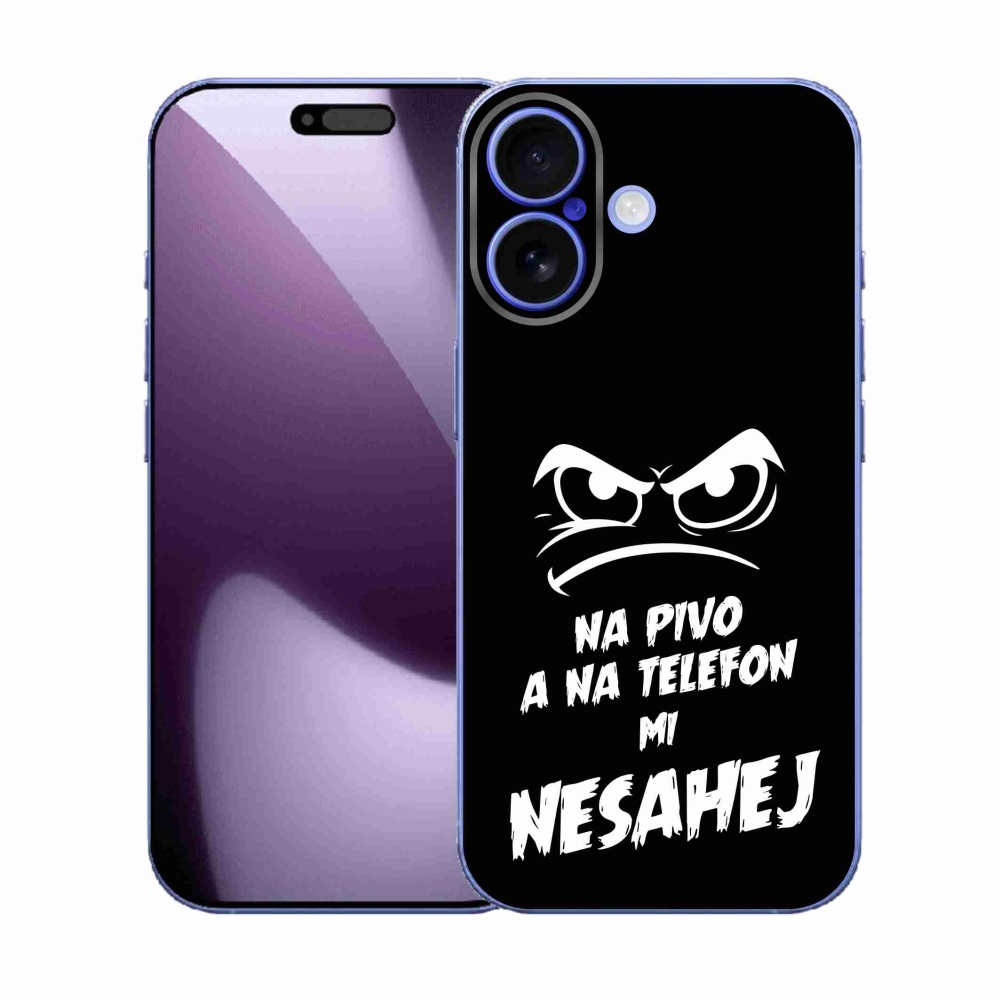 Gelový kryt mmCase na iPhone 17 - pivní motiv 2 černé pozadí
