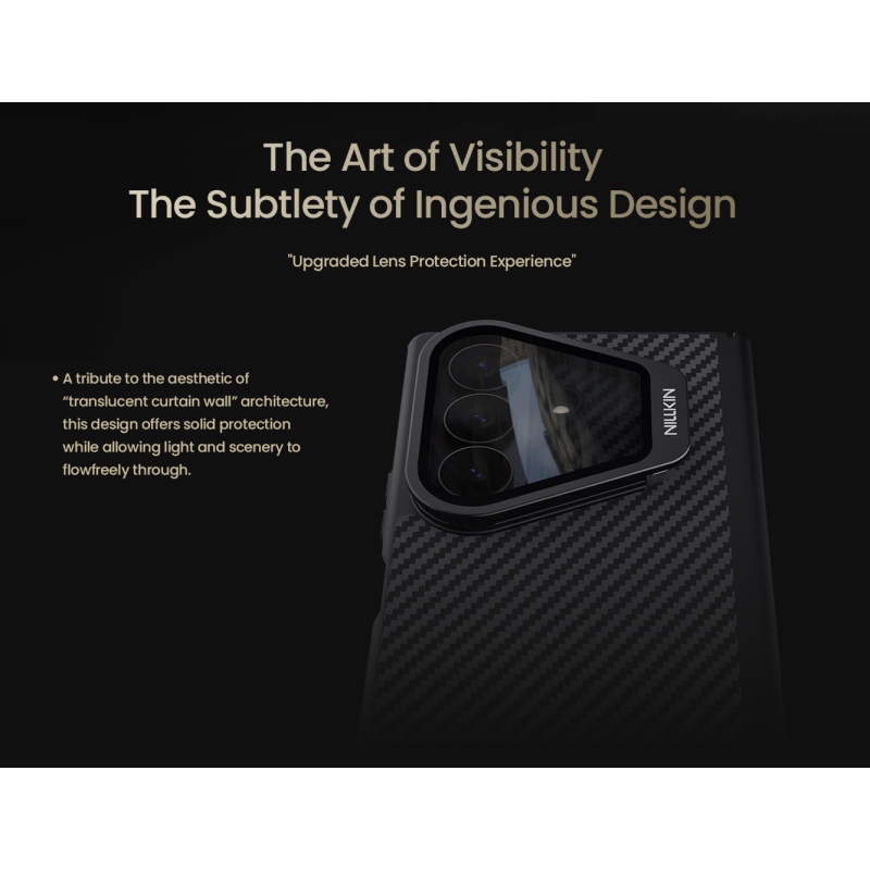 Nillkin CarboProp Aramid Magnetic Zadní Kryt pro Samsung Galaxy Z Fold 8 Ultra Black