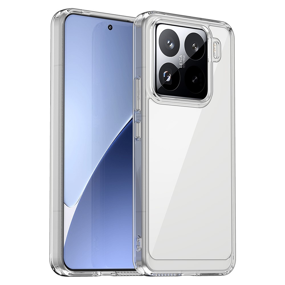 Gelový obal s pevnými zády na Xiaomi 15 Pro - průhledný