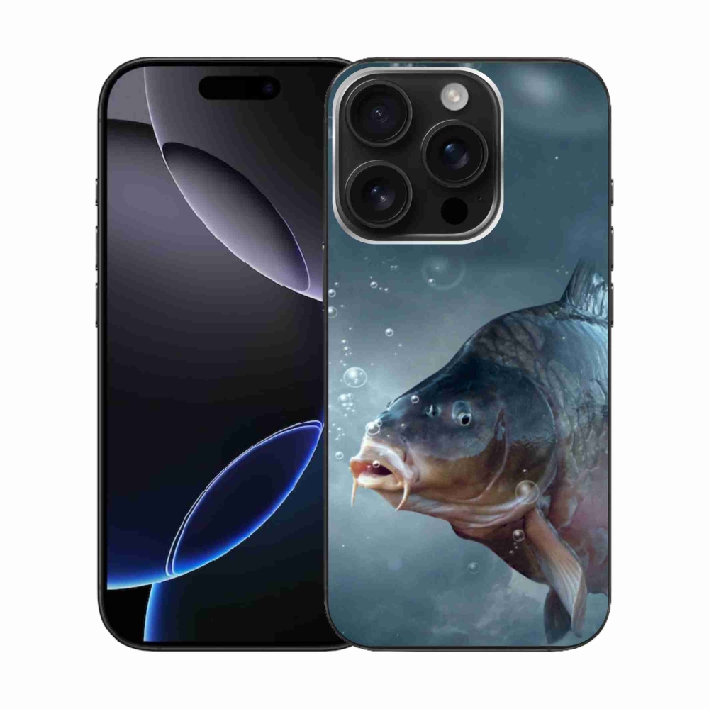 Gelový kryt mmCase na iPhone 16 Pro - kapr a bublinky