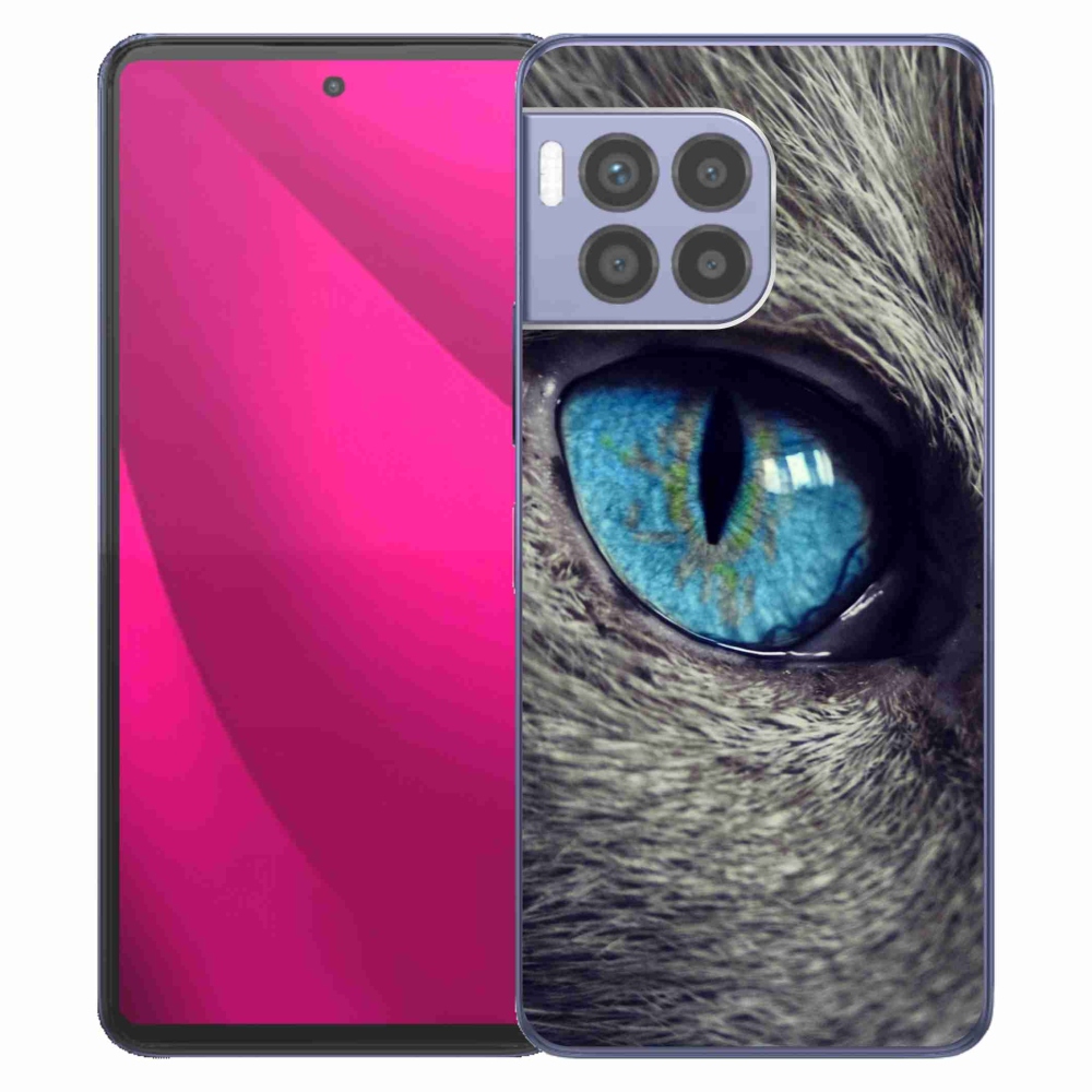 Gelový kryt mmCase na T-Mobile T Phone 2 Pro - modré kočičí oko