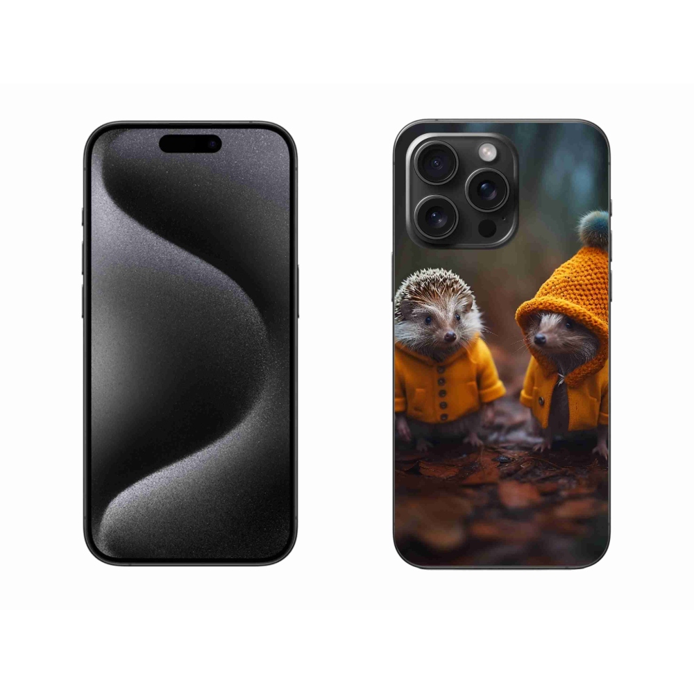 Gelový kryt mmCase na iPhone 15 Pro Max - ježci