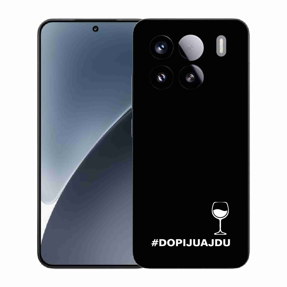 Gelový kryt mmCase na Xiaomi 15 - vinný motiv černé pozadí