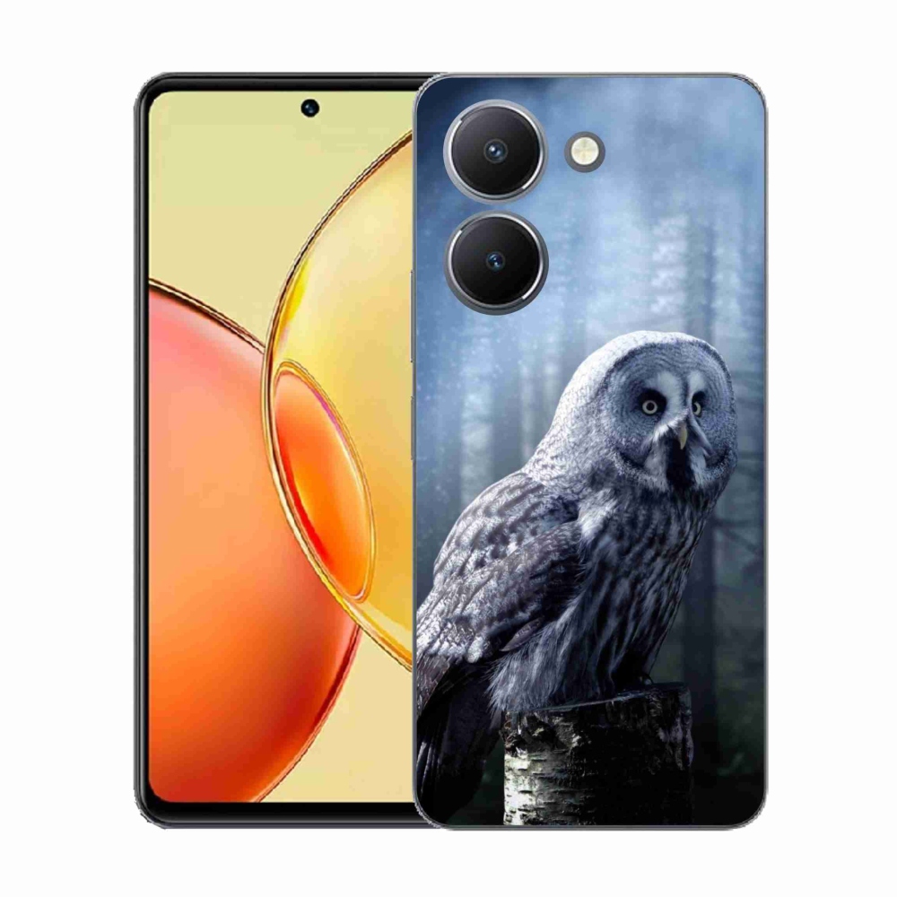 Gelový kryt mmCase na Vivo Y36 - sova
