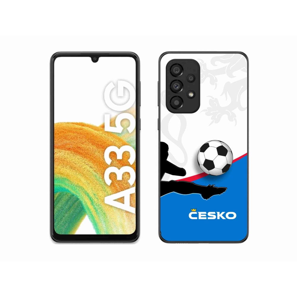 Gelový kryt mmCase na Samsung Galaxy A33 5G - fotbal Česko 3