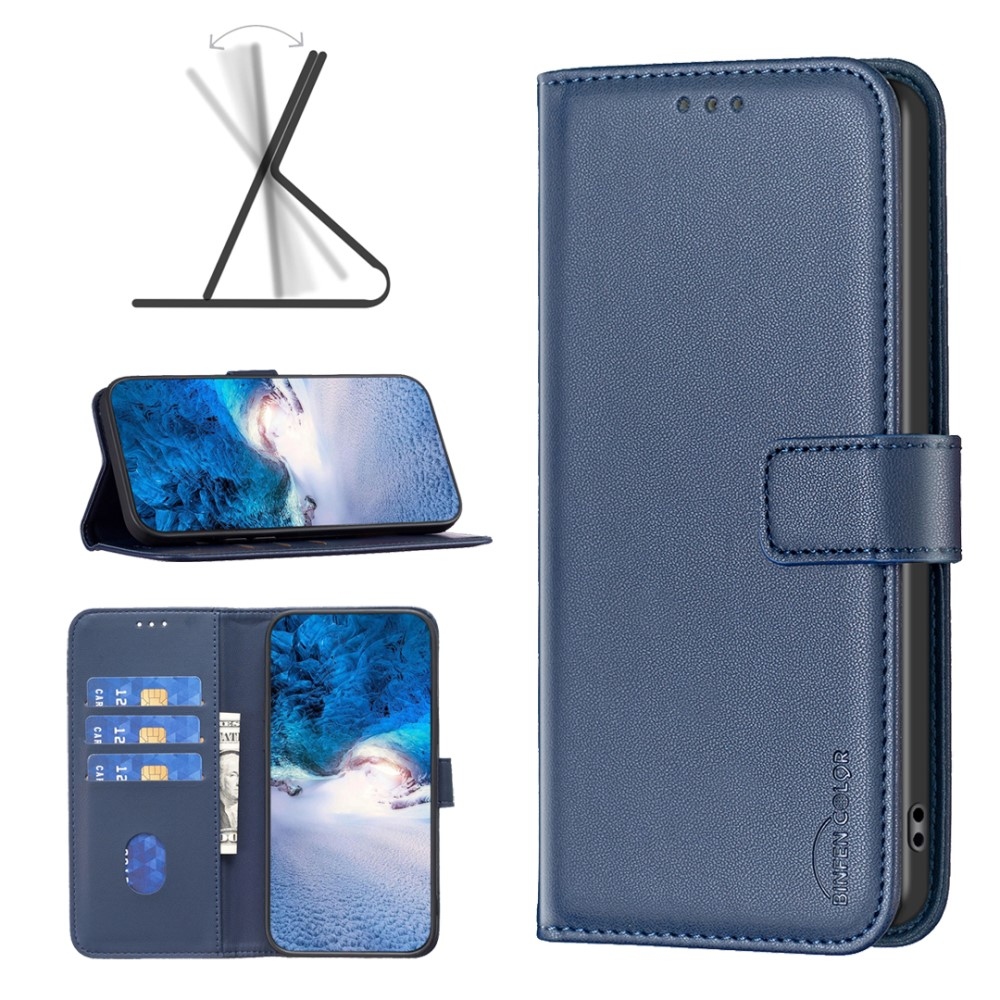 BNF knížkové pouzdro na Samsung Galaxy M55 5G - modré