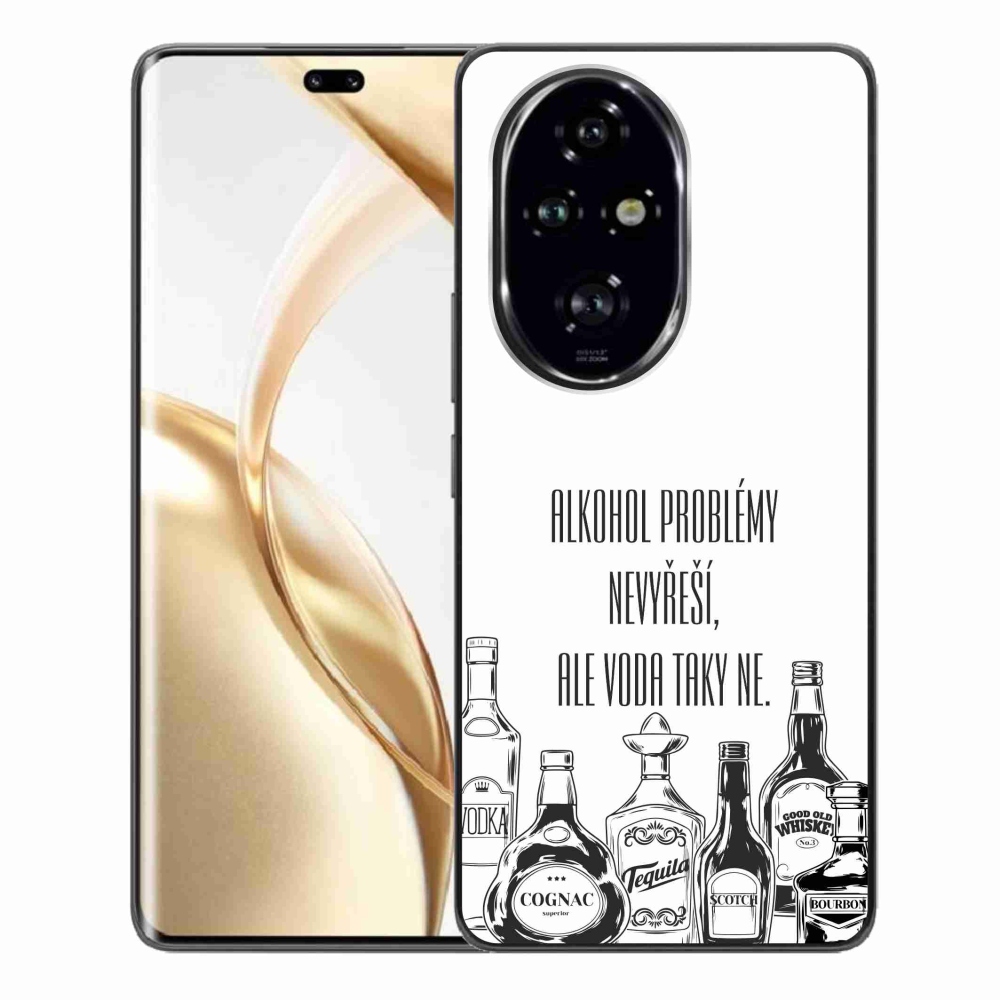 Gelový kryt mmCase na Honor 200 Pro 5G - vtipný text bílé pozadí