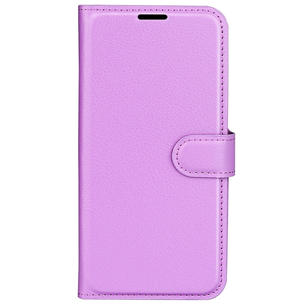 Litchi knížkové pouzdro na Motorola Moto G85 5G - fialové