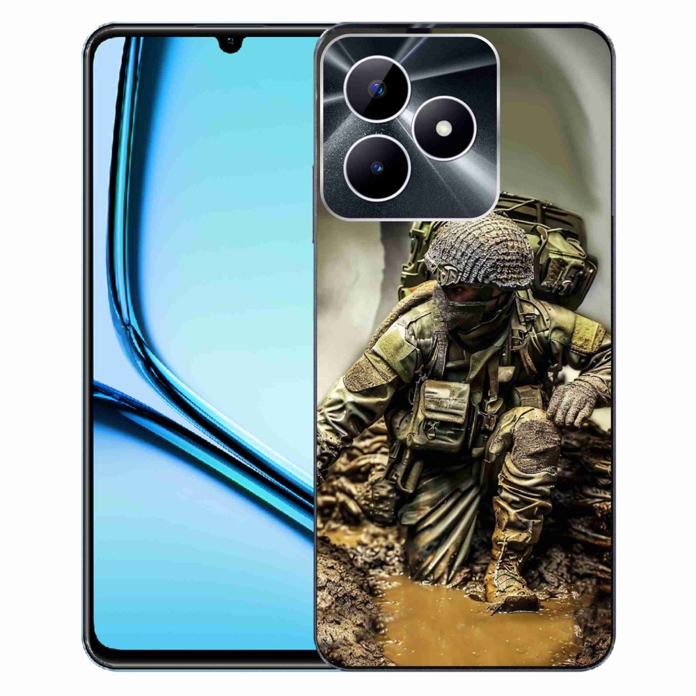 Gelový kryt mmCase na Realme Note 50 - voják