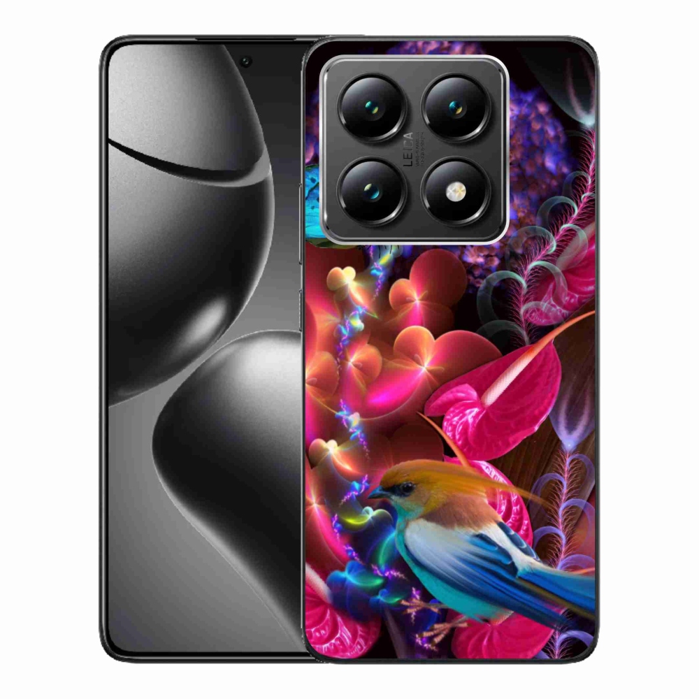 Gelový kryt mmCase na Xiaomi 14T - barevné květiny