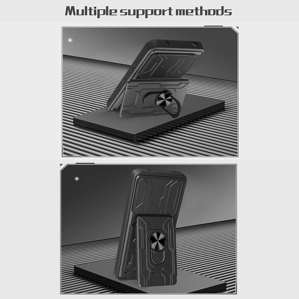 Slider odolný kryt na Xiaomi Redmi Note 14 5G - černý