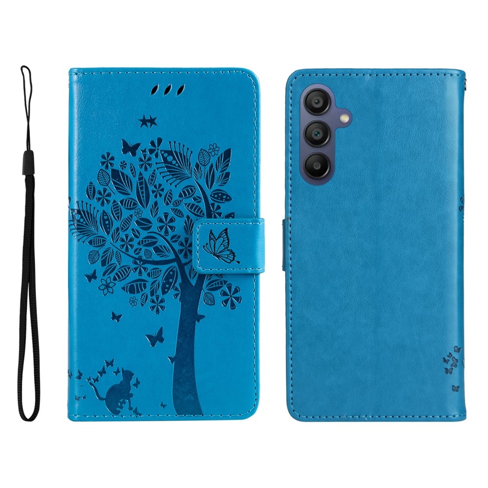 Trees knížkové pouzdro na Samsung Galaxy A16 4G/5G/A26 5G - modré