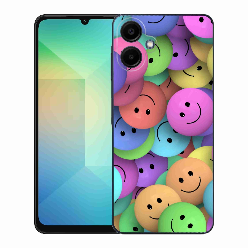 Gelový kryt mmCase na Samsung Galaxy A06 4G - barevní smajlíci