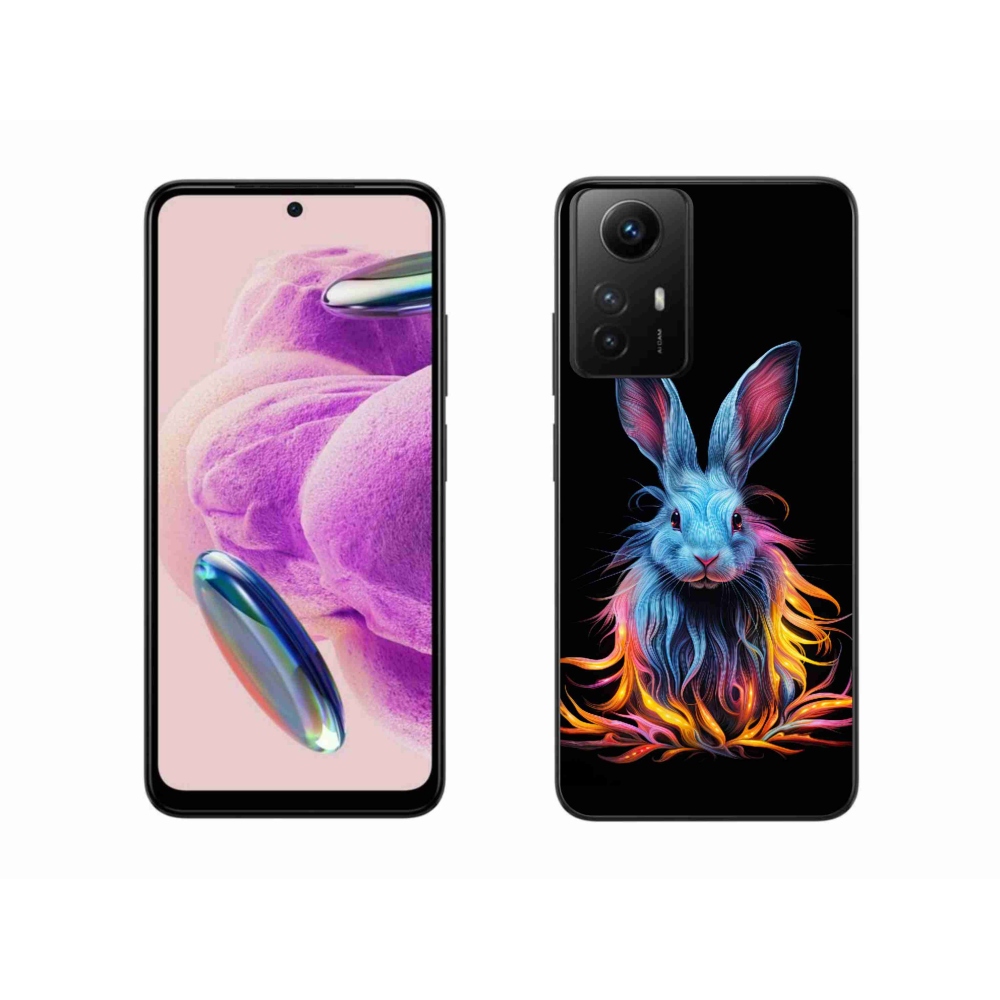 Gelový kryt mmCase na Xiaomi Redmi Note 12S - abstraktní zajíc
