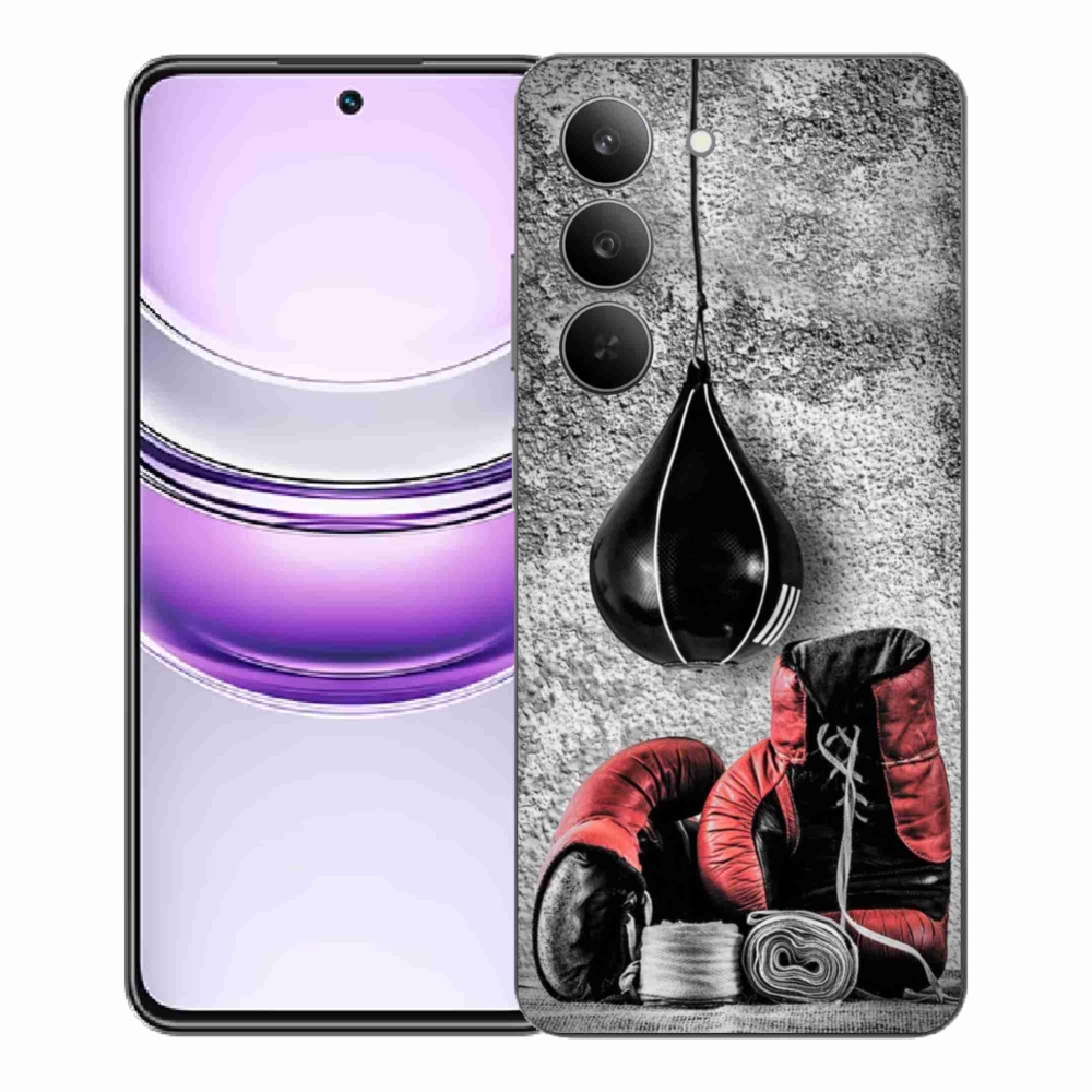 Gelový kryt mmCase na Realme 14x 5G - boxovací pytel a rukavice