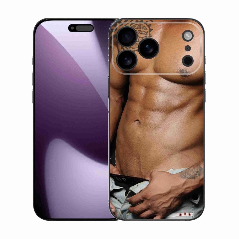 Gelový kryt mmCase na iPhone 17 Pro Max - sexy muž