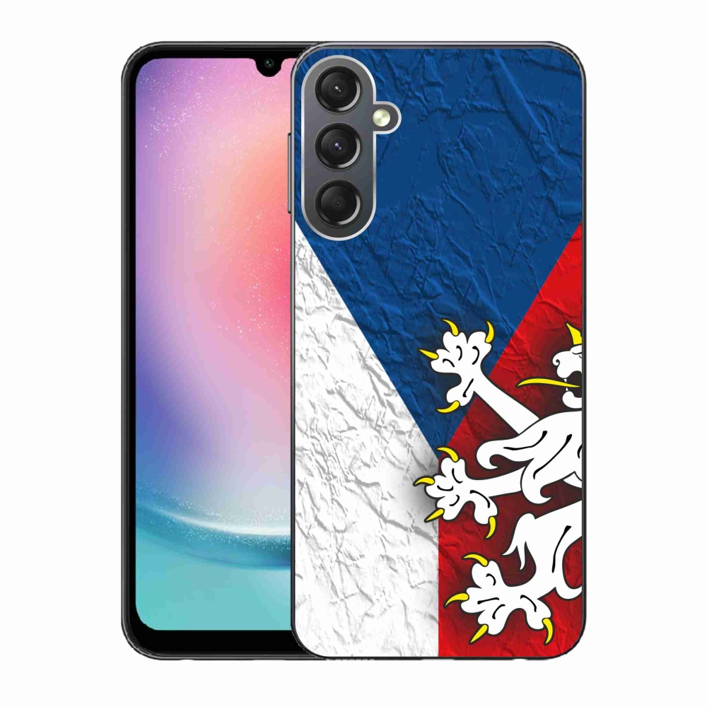 Gelový kryt mmCase na Samsung Galaxy A24 - česká vlajka 1