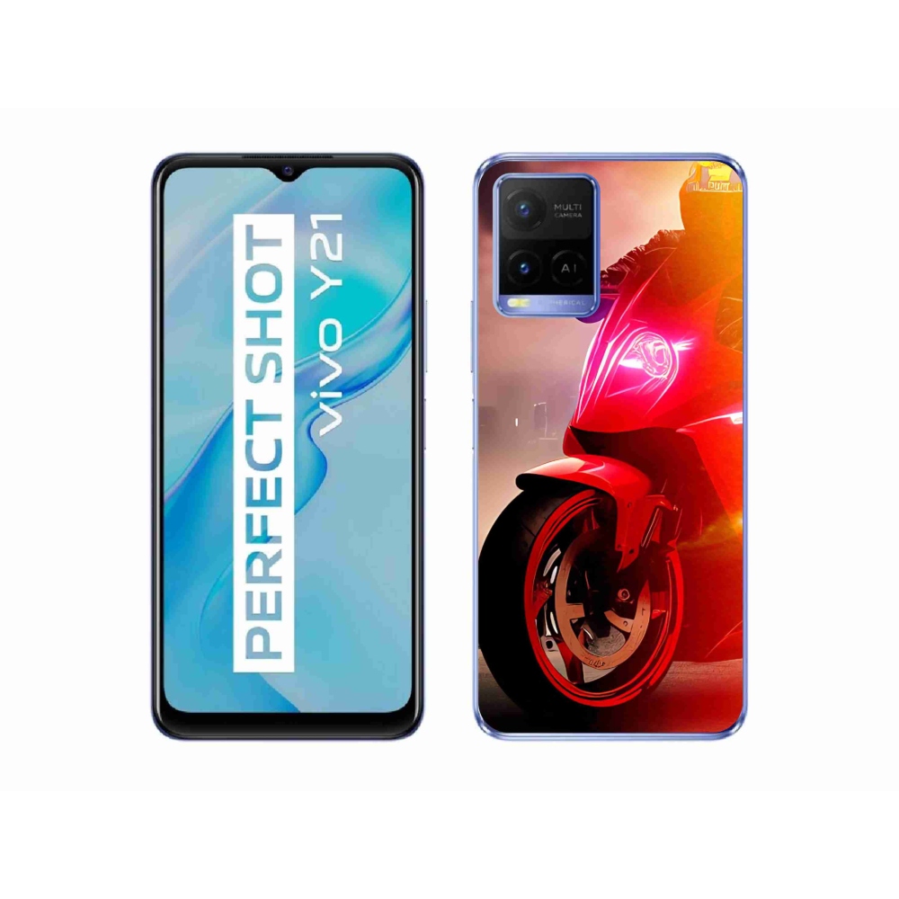 Gelový kryt mmCase na Vivo Y21/Y21s/Y33s - motorka