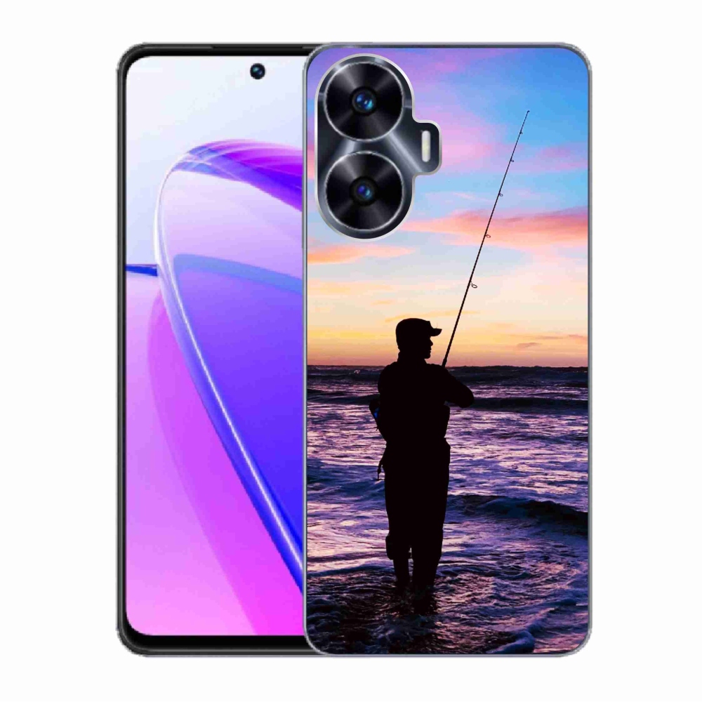 Gelový kryt mmCase na Realme C55 - rybaření 1