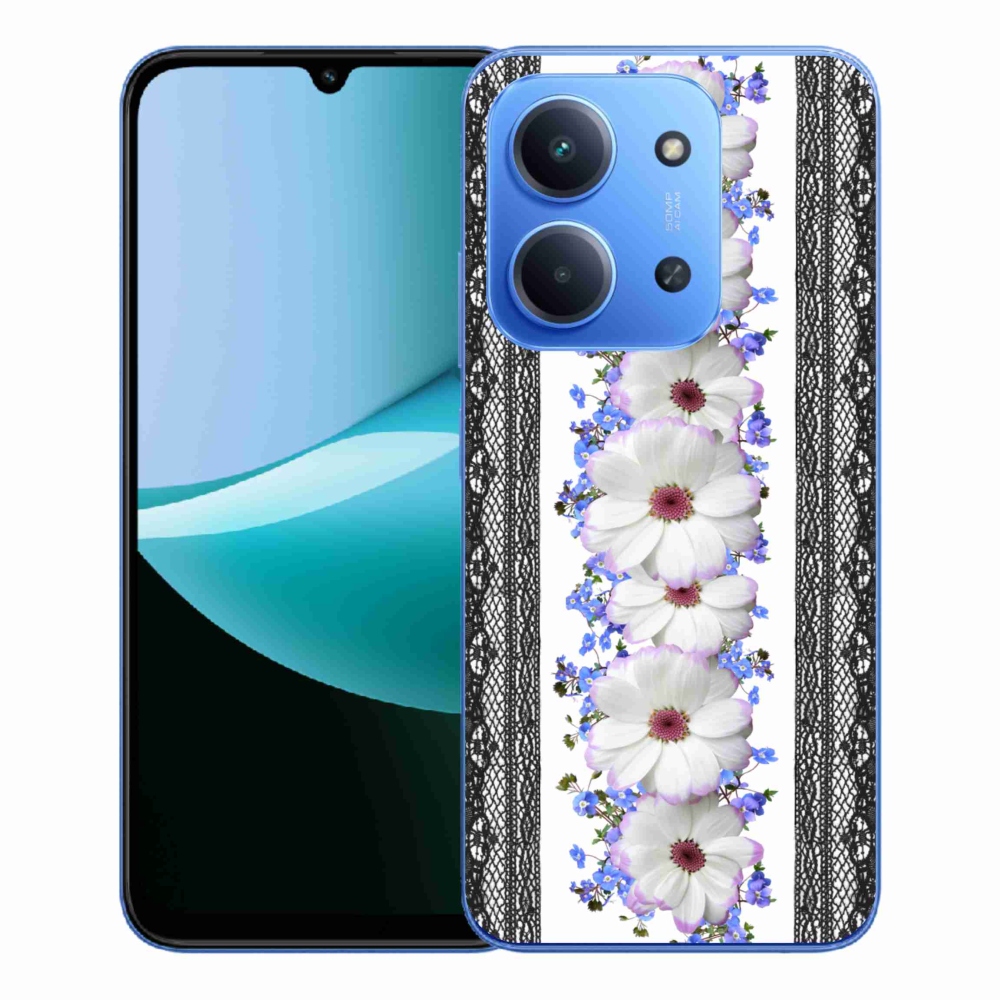 Gelový kryt mmCase na Xiaomi Redmi 15C 4G/5G (173mm) - květiny 8