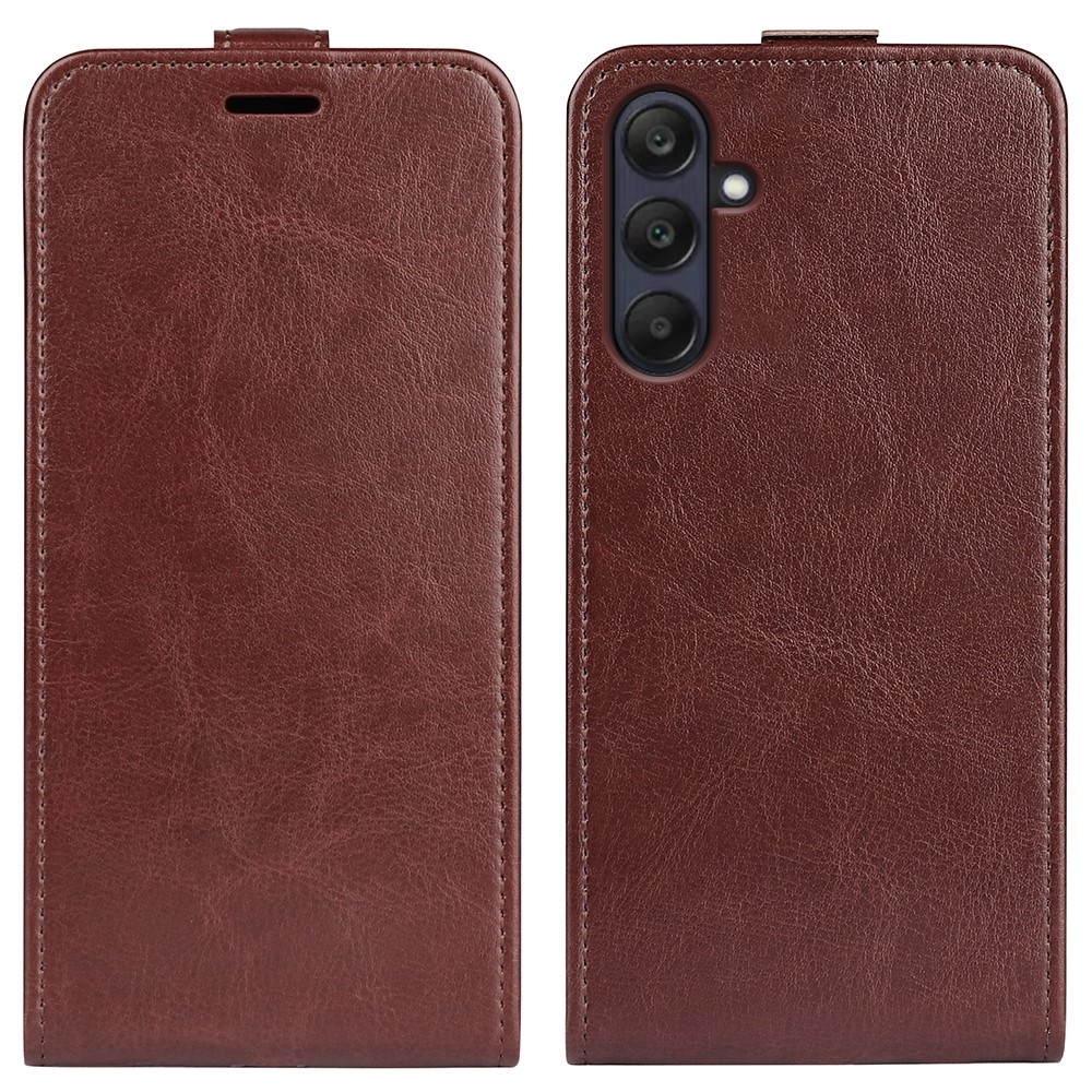 Vertical knížkové pouzdro na Samsung Galaxy A26 5G - hnědé