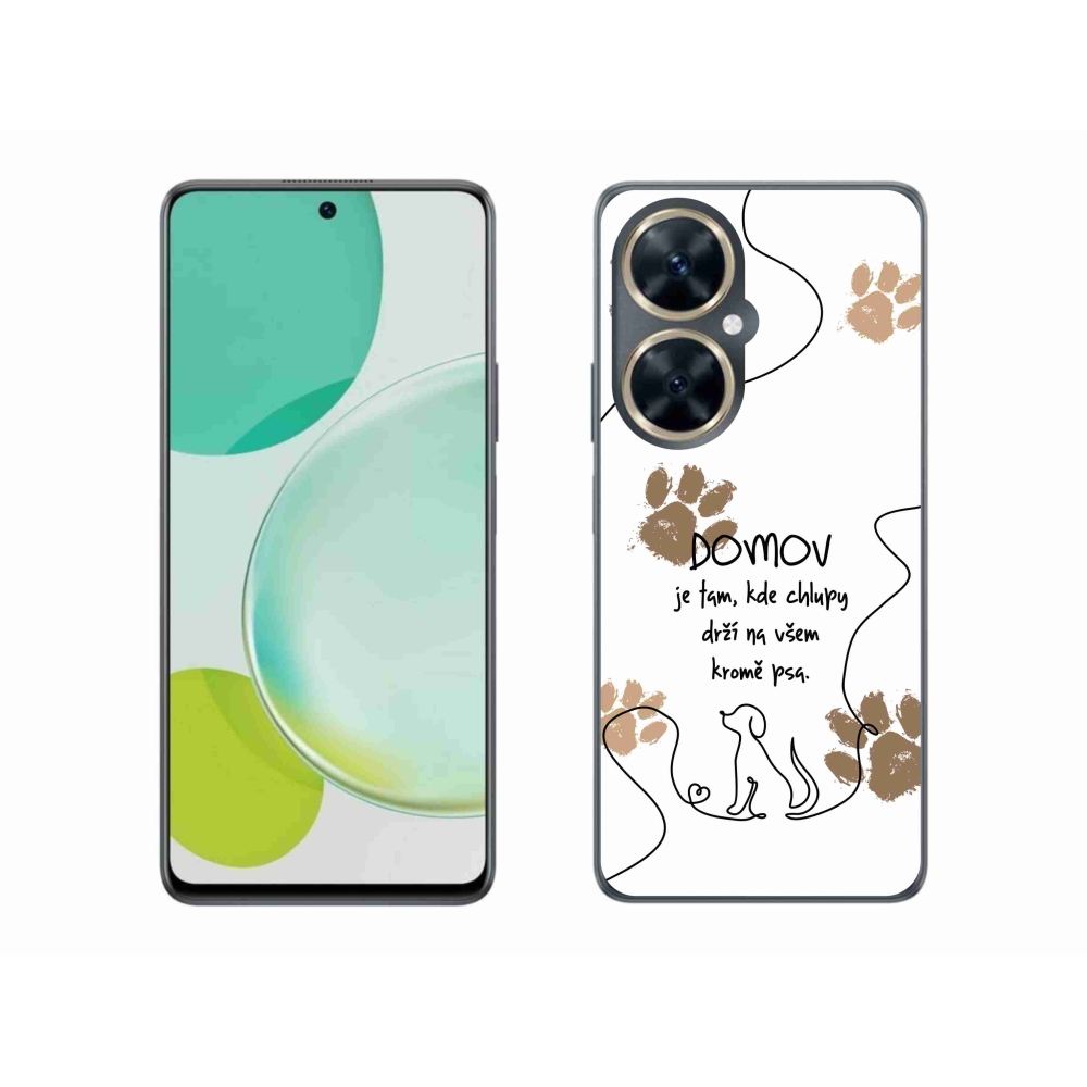 Gelový kryt mmCase na Huawei Nova 11i - psí motiv bílé pozadí
