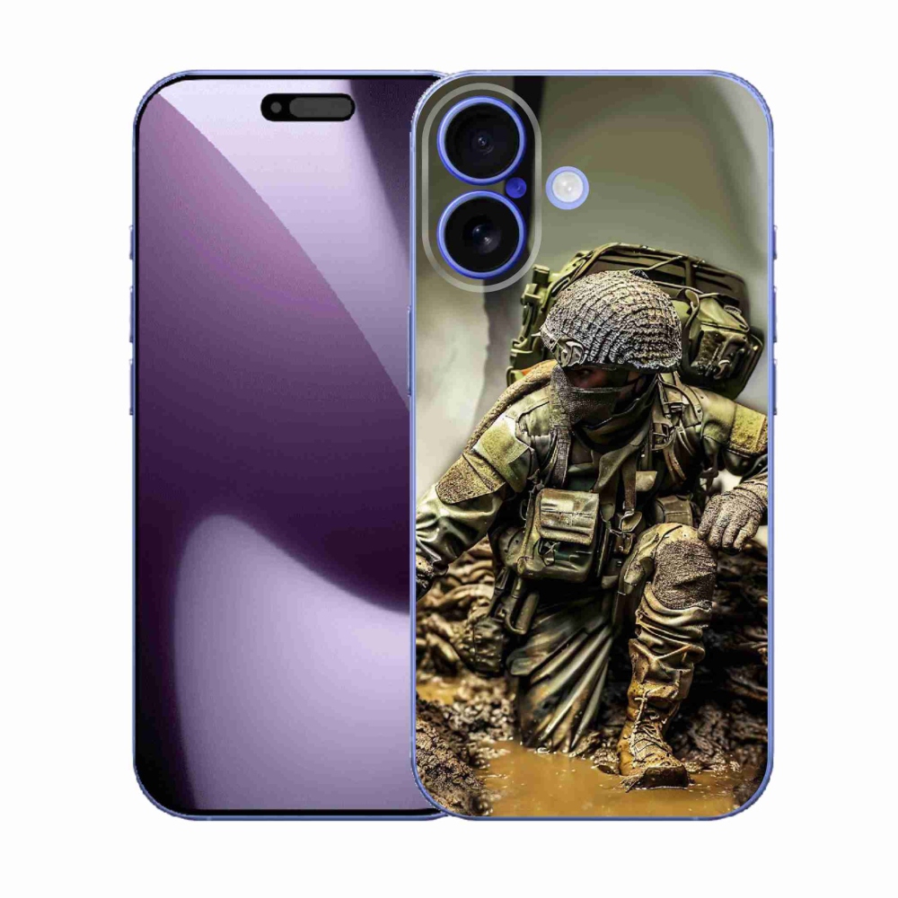 Gelový kryt mmCase na iPhone 17 - voják