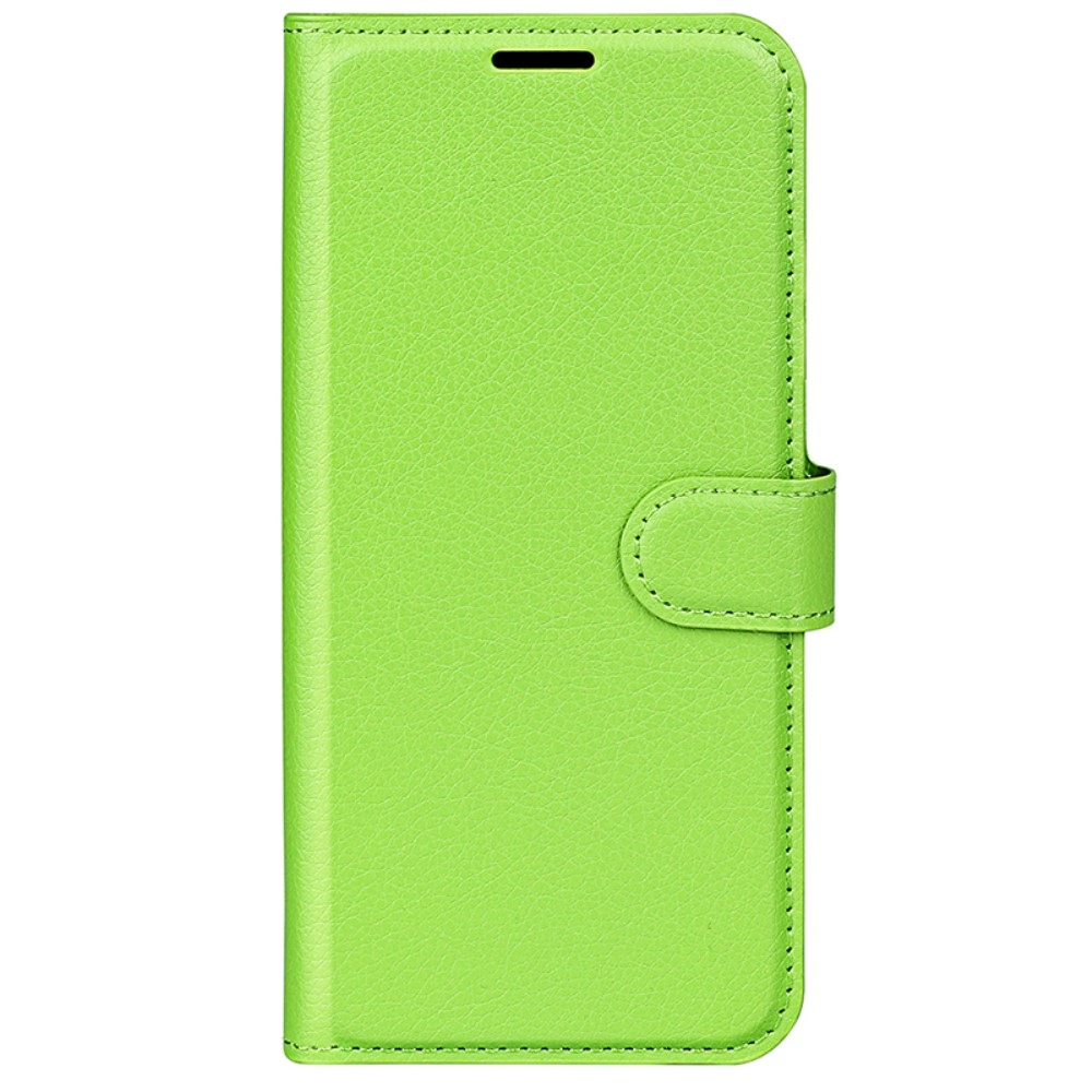 Litchi knížkové pouzdro na Samsung Galaxy S24 Ultra - zelené