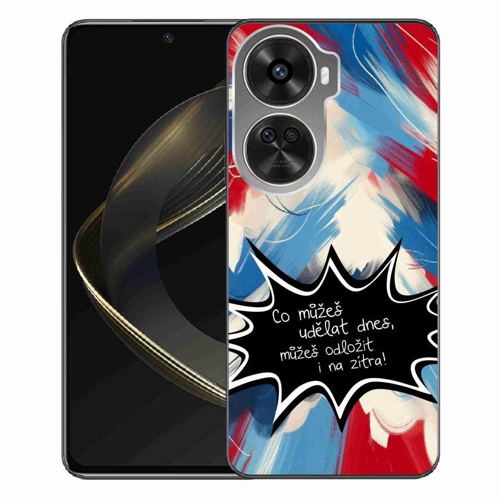 Gelový kryt mmCase na Huawei Nova 12 SE - vtipný text 9 černé pozadí