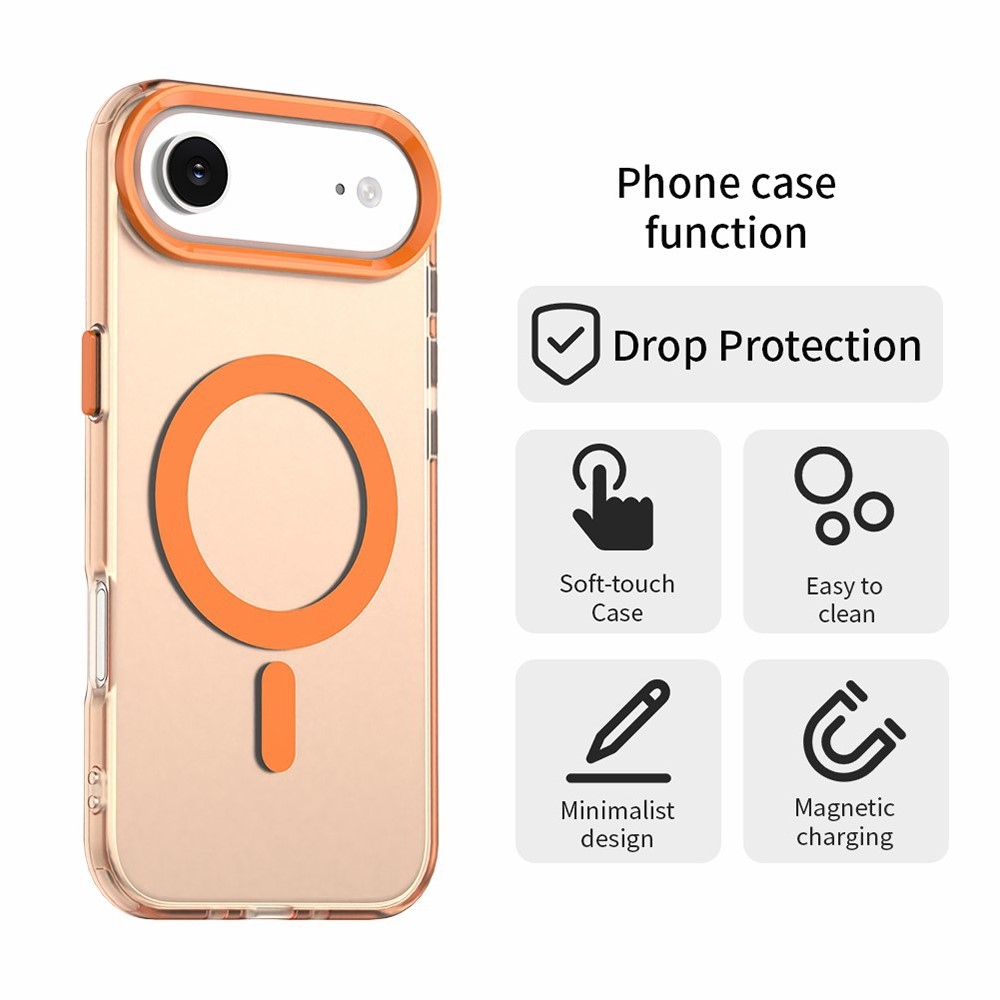 Candy gelový obal MagSafe pro iPhone 17 Air - oranžový