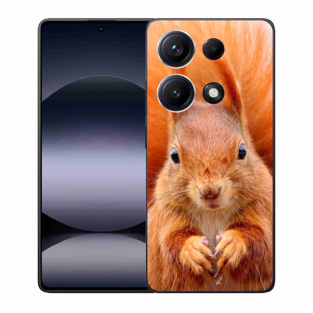 Gelový kryt mmCase na Xiaomi Redmi Note 14S - veverka