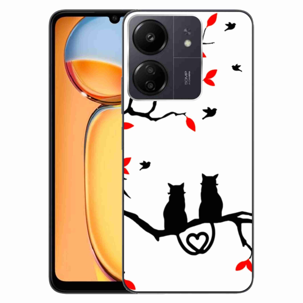 Gelový kryt mmCase na Xiaomi Poco C65/Redmi 13C - kočičí láska