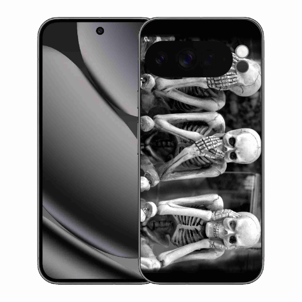 Gelový kryt mmCase na Google Pixel 10 Pro XL - kostlivci