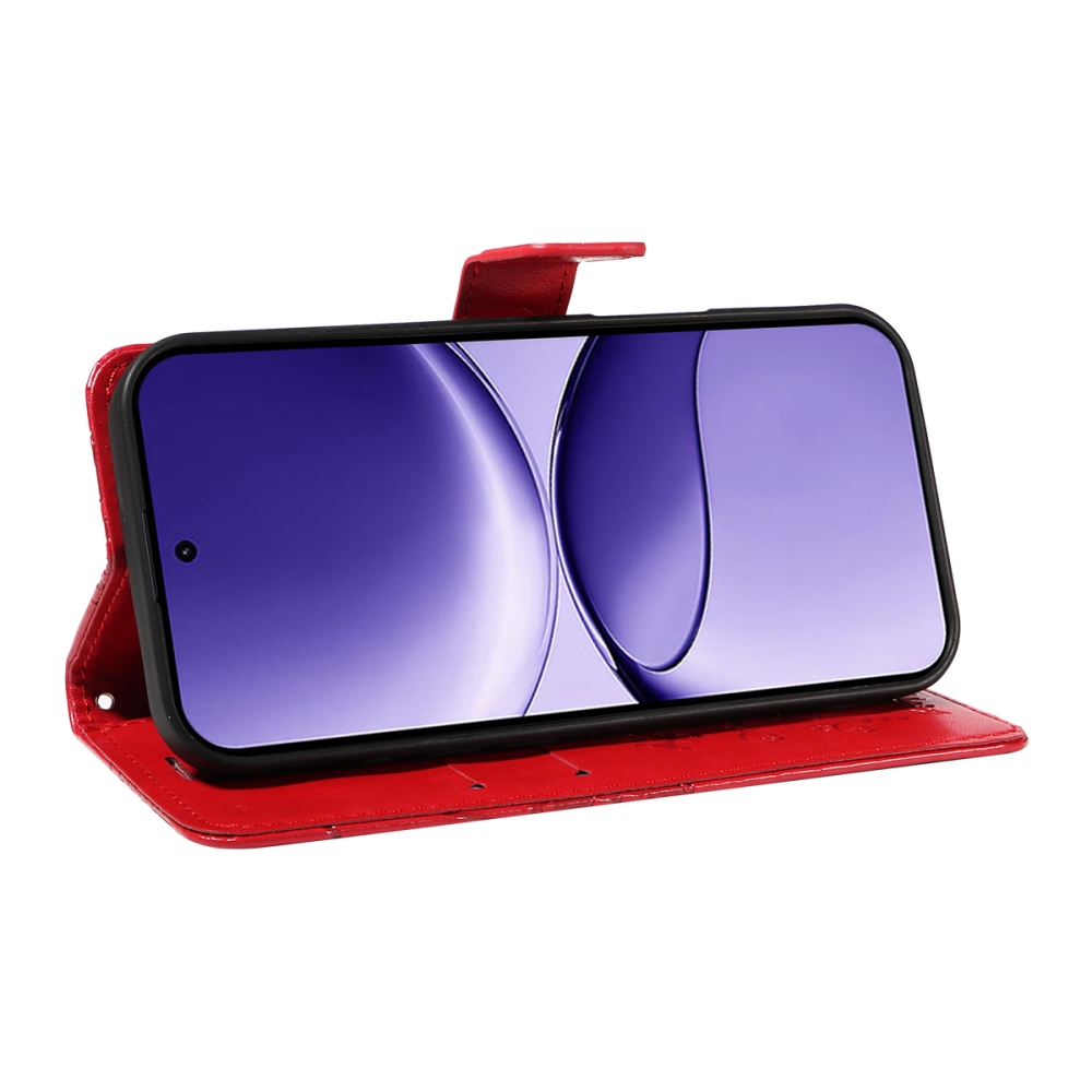 Big Butterfly knížkové pouzdro na Xiaomi Poco F7 5G - červené