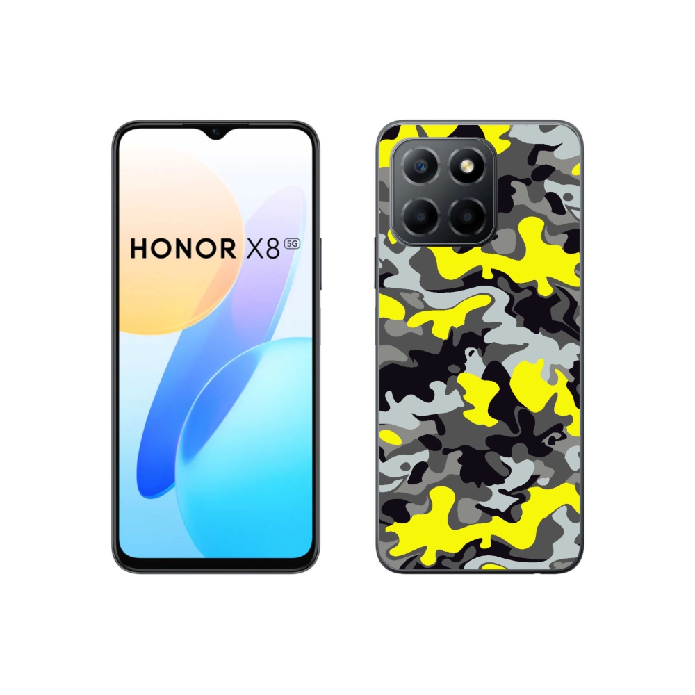 Gelový kryt mmCase na Honor X8 5G/70 Lite 5G - maskáčový vzor 6