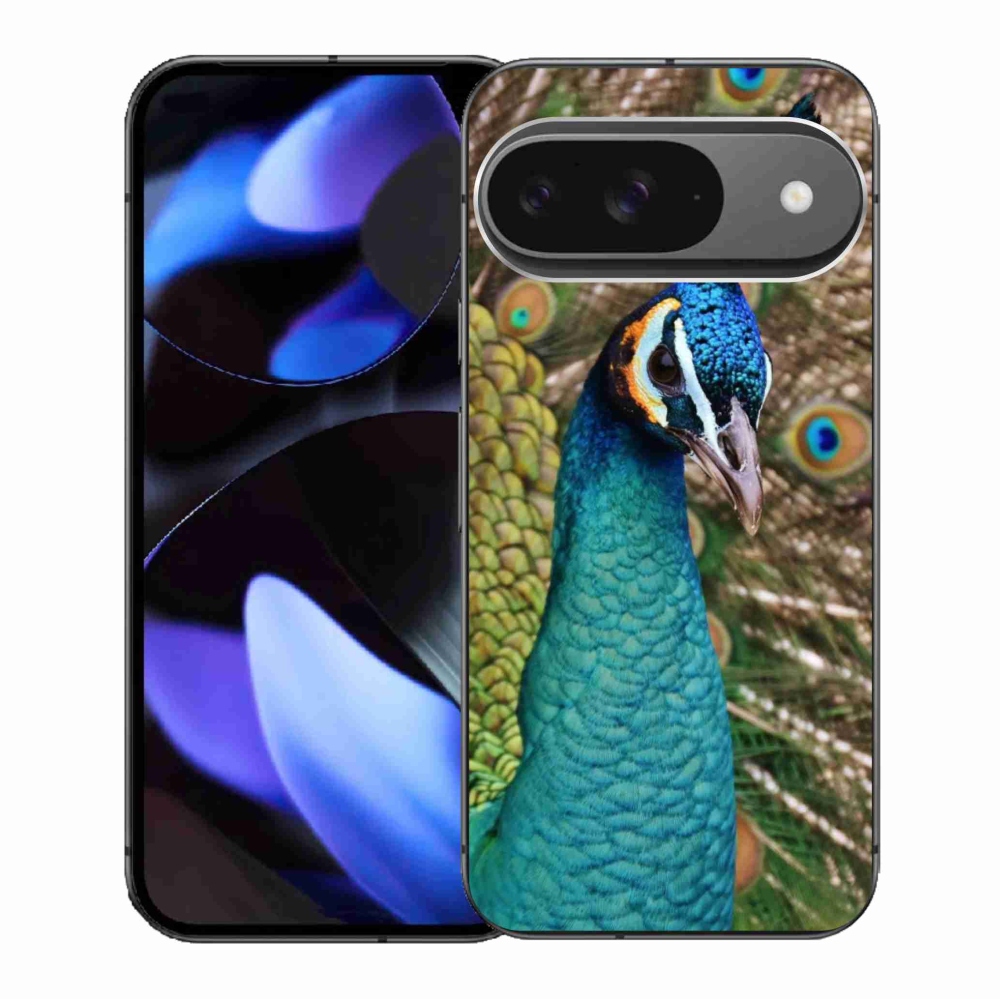 Gelový kryt mmCase na Google Pixel 9/9 Pro - páv