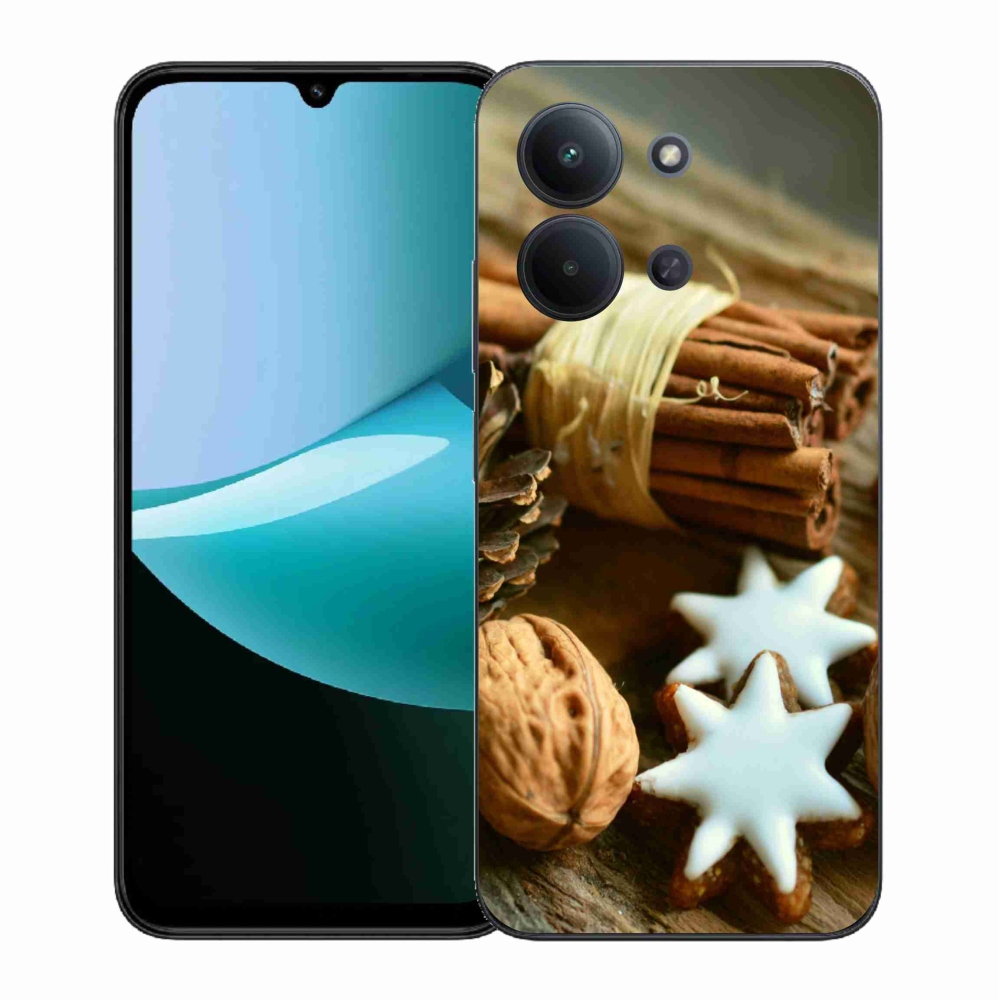 Gelový kryt mmCase na Xiaomi Redmi 15C 4G (171mm)/Poco C85 4G (171mm) - skořice a perníčky
