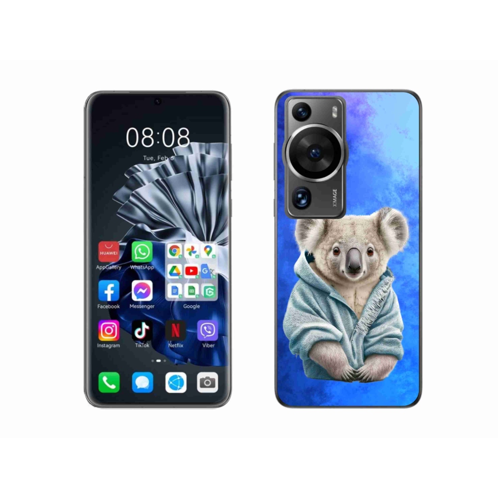 Gelový kryt mmCase na Huawei P60 Pro - koala ve svetru