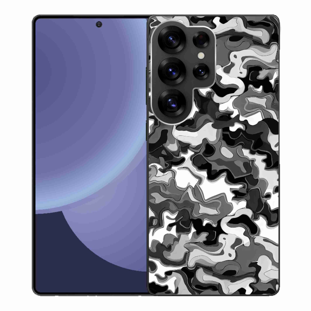 Gelový kryt mmCase na Samsung Galaxy S25 Ultra - maskáčový vzor 3