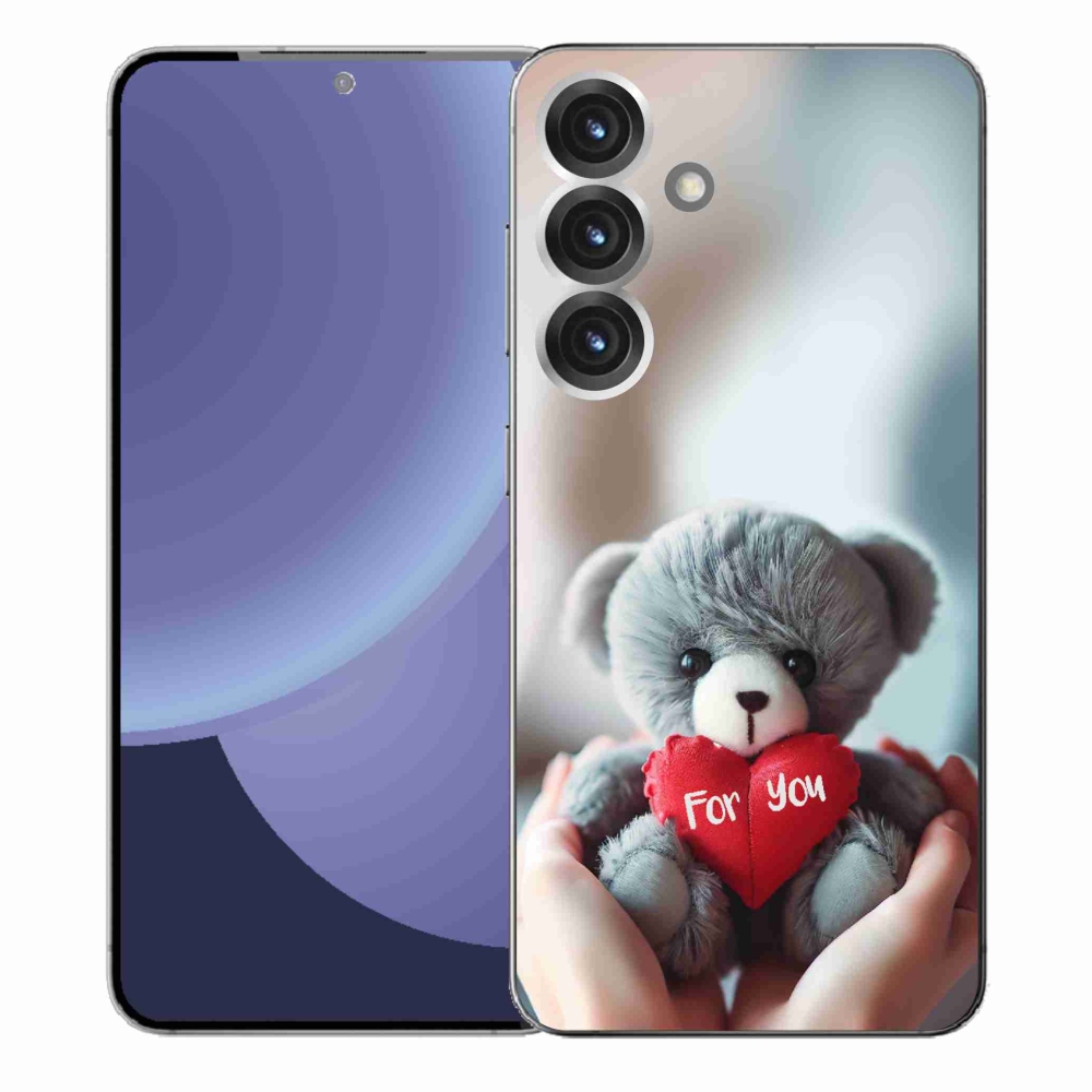 Gelový kryt mmCase na Samsung Galaxy S25+ - medvídek pro zamilované