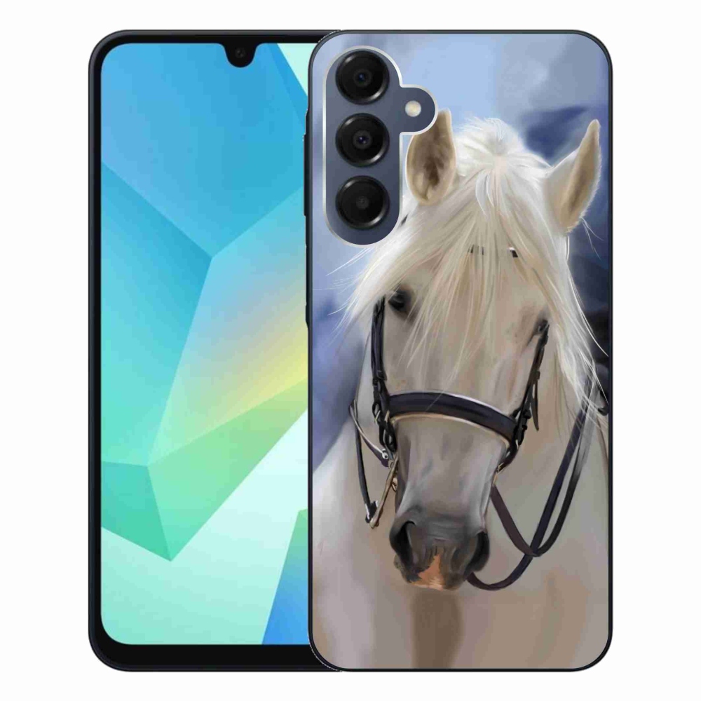 Gelový kryt mmCase na Samsung Galaxy A16 4G/5G - bílý kůň