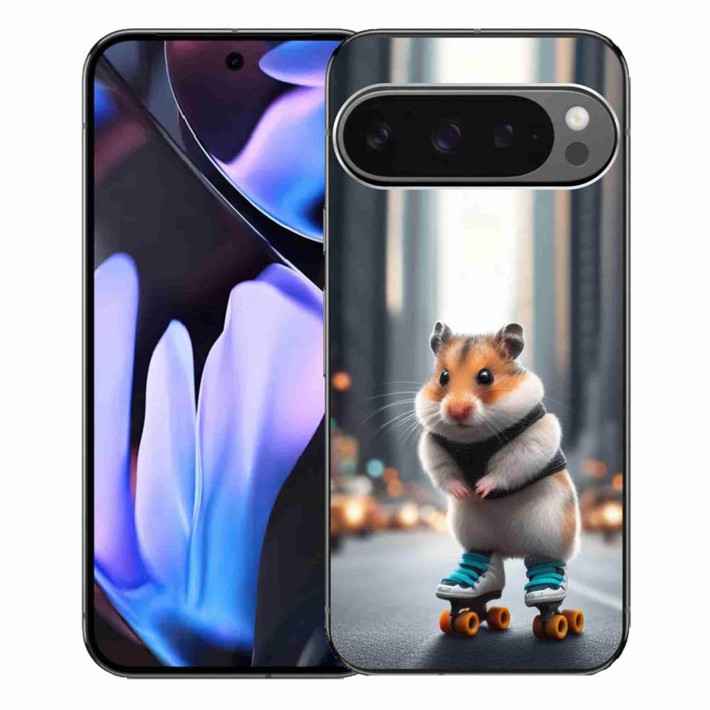 Gelový kryt mmCase na Google Pixel 9 Pro XL - křeček na bruslích