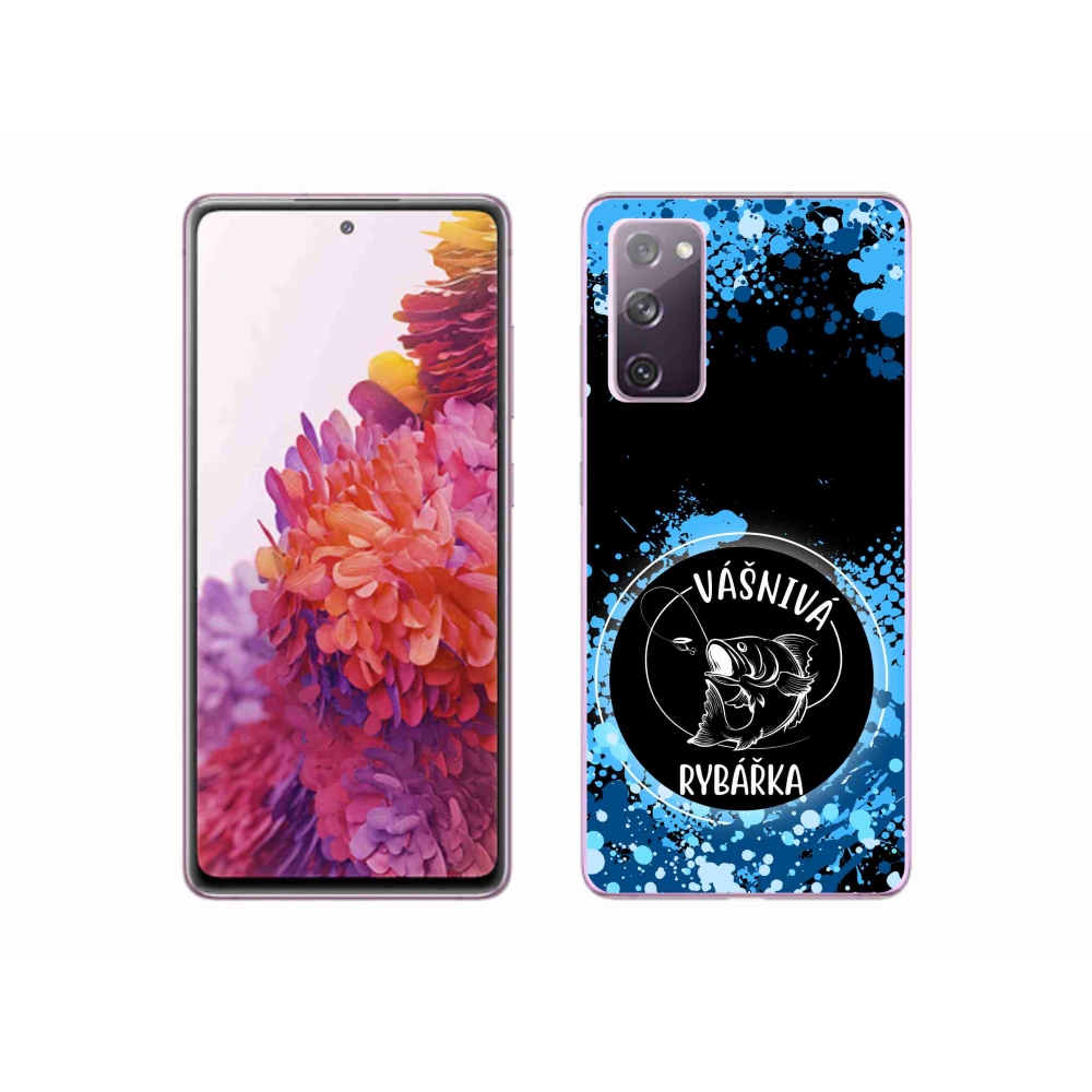 Gelový kryt mmCase na Samsung Galaxy S20 FE - vášnivá rybářka černé pozadí